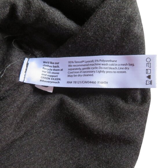 Eileen Fisher - Knit Midi Pencil Skirt - Charcoal Gray - S/P - Stretchy - EUC - Picture 10 of 11